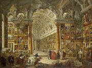Giovanni Paolo Pannini Interior of a Picture Gallery with the Collection of Cardinal Silvio Valenti Gonzaga oil painting